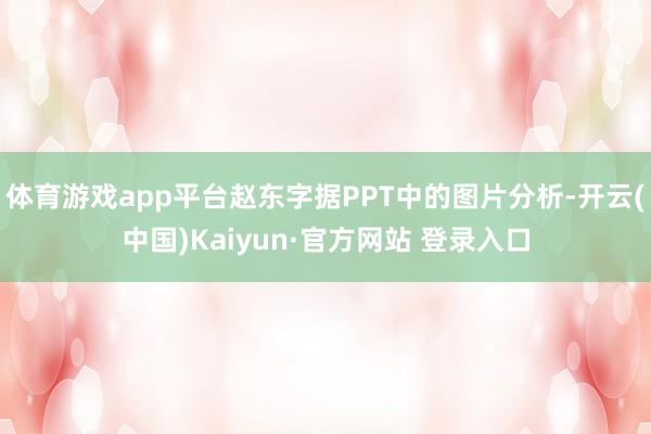 体育游戏app平台赵东字据PPT中的图片分析-开云(中国)Kaiyun·官方网站 登录入口