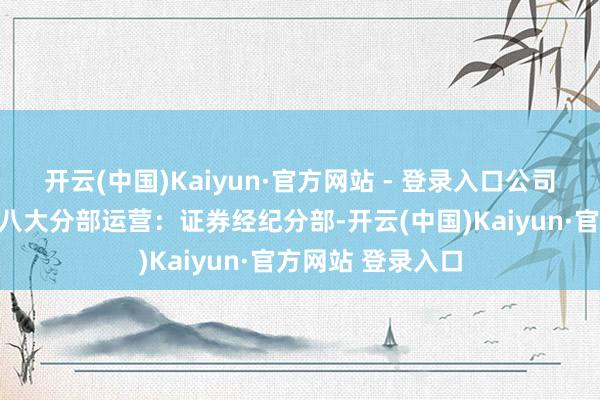 开云(中国)Kaiyun·官方网站 - 登录入口公司偏激子公司通过八大分部运营：证券经纪分部-开云(中国)Kaiyun·官方网站 登录入口